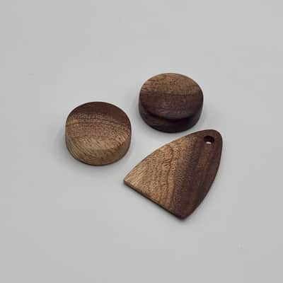 Handmade Hawaiian Koa Wood Knobs & Truss Rod Cover Set for PRS Electric Guitar - Odie's Oil Finish, Fits 2017 SE or USA Core Models image 3