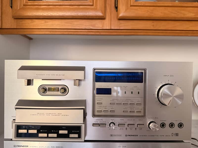 Pioneer CT-F900 4-Track Stereo Cassette Tape Deck 1978 - 1979 - Silver image 1
