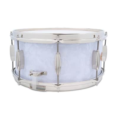 Slingerland Radio King 6.5x14" 3-ply Artist Snare Drum SLFP6514SSK016 - White Marine Pearl image 3
