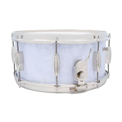 Slingerland Radio King 6.5x14" 3-ply Artist Snare Drum SLFP6514SSK016 - White Marine Pearl image 2
