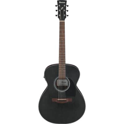 Ibanez PF Series Acoustic Electric Guitar, Weathered Black Open Pore image 3