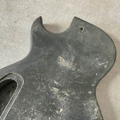 Black Basswood Guitar Single Cut Body image 7