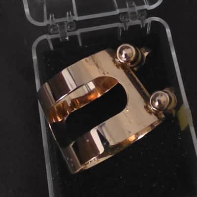 Bonade Pink Gold Plated Bb Clarinet Ligature Non Inverted image 3