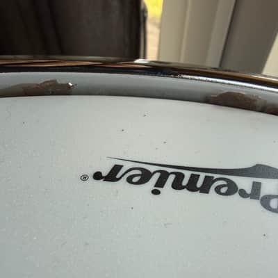Premier Beatmaker/Modern Classic Black Chrome Hammered Brass 14x7 Snare Drum image 8