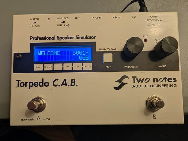 Two Notes Torpedo C.A.B. Speaker Simulator Pedal