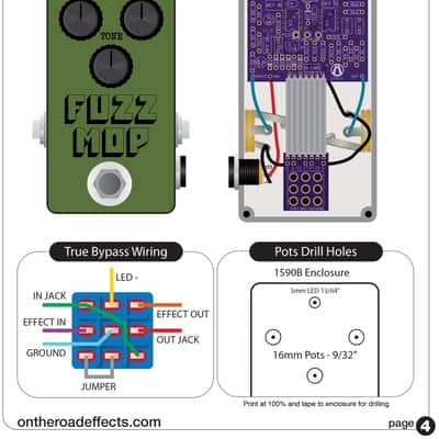 FuzzMOP - Build your own vintage Op-Amp Muff style fuzz pedal! image 2