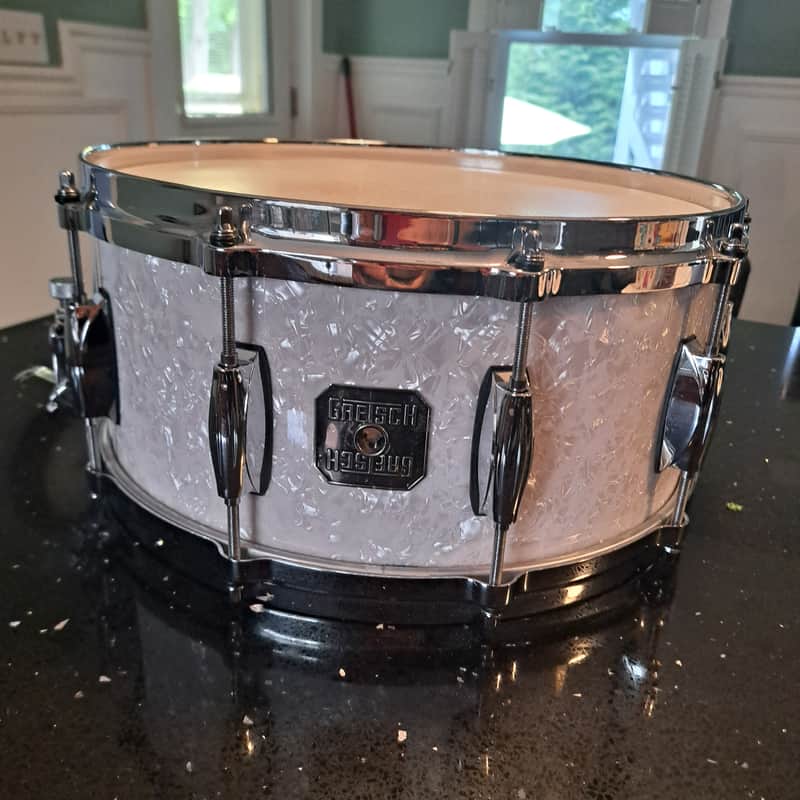 Gretsch Renown Maple Snare 14x6 2000s - White Marine Pearl image 1