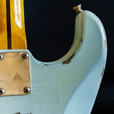 Partscaster Navacaster - Sonic Blue Nitro Relic 2021 Sonic Blue image 9