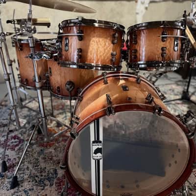 Mapex Black Panther  Design Lab Versatus Drum Kit Maple/Mahogany - Peach Burl Burst image 3