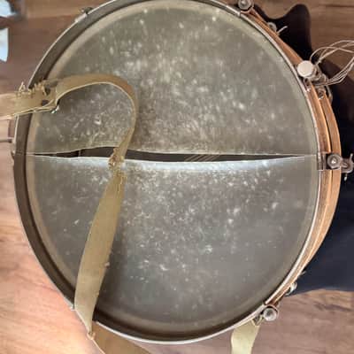 Vintage Ludwig Junior Orchestral Brass 3.5 x 13" Snare Drum Vintage 20's image 5