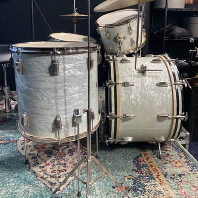WFL - 1950s Buddy Rich, Super Classic 4-Piece Drum Set, Complete! 22", 16", 13", 5.5x14", WMP w/All Nickel Hardware and Stands. Immaculate! image 18