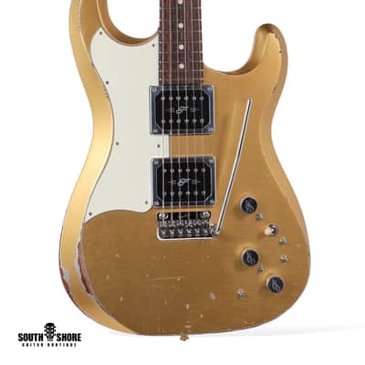Fiam Guitars Mirari F5 2023 - Aztec Gold over Silver. By past Ronin Guitars luthier Izzy Lugo. NEW (Authorized Dealer) image 1