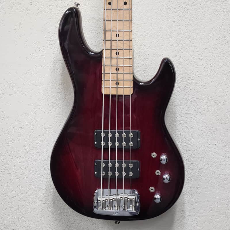 G&L Tribute Series L-2500 5-String Bass with Maple Fretboard 2010s - Redburst image 1