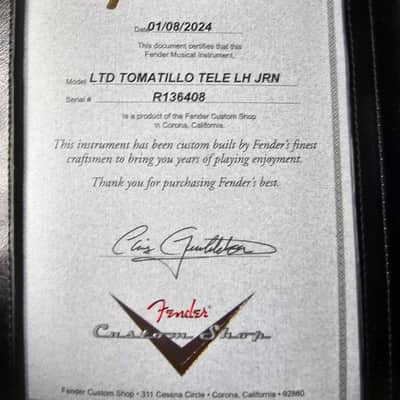 Fender Custom Shop LTD Tomatillo Tele 2024 - Left Handed image 8