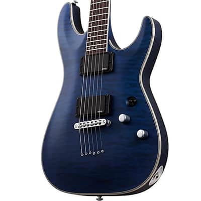 Schecter C-1 Platinum with Rosewood Fretboard 2022 - Present -Satin Transparent Midnight Blue image 1
