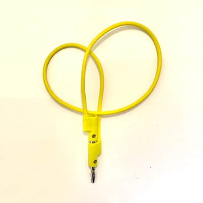 Banana patch cable 45cm Yellow image 2