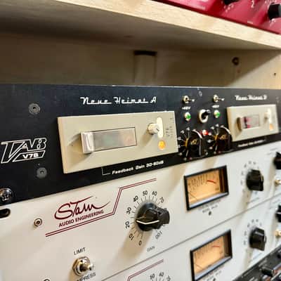 Telefunken V78 tube microphone preamplifier stereo rack c 1960 TAB Siemens maihak v72 v76 image 2