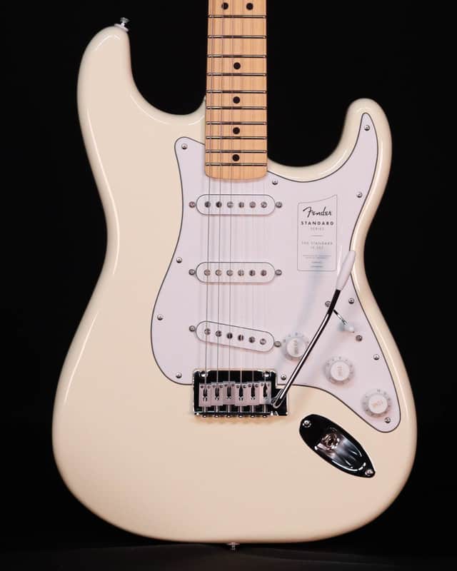 Fender Standard Stratocaster, Maple FB, Olympic White image 1