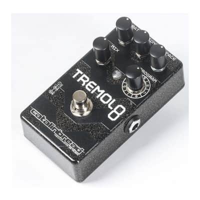 Catalinbread Tremolo 8 Guitar Effects Pedal with 9V DC Center Negative Power Supply, Adjustable Gain Trimmer, and Buffer Switch (Black) image 2