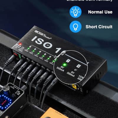 Mosky Pedal Power Supply DC 9V-18V 10 Outputs US/UK/EU Plug (Price includes the import duty for US buyer) image 5