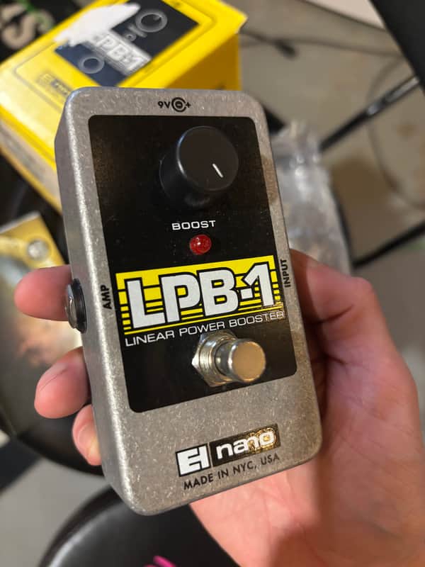 Electro-Harmonix LPB-1 Nano Linear Power Booster Preamp 2006 - Present Black / Yellow / Gray image 1