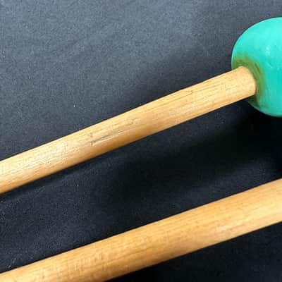 VINTAGE Mike Balter 4B Mallets, Medium Light Green Rubber, Birch-EXCELLENT #2 image 7