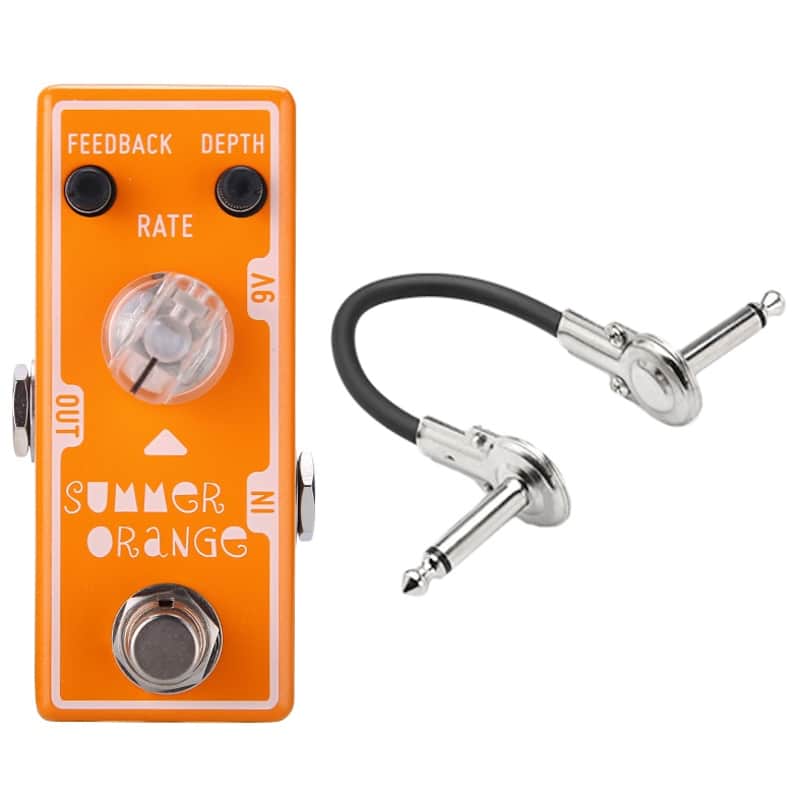 New Tone City Summer Orange Phaser Mini Guitar Effects Pedal image 1