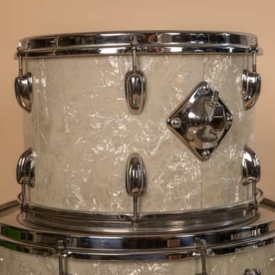 1960s Slingerland Modern Solo White Marine Pearl Drum Set image 14