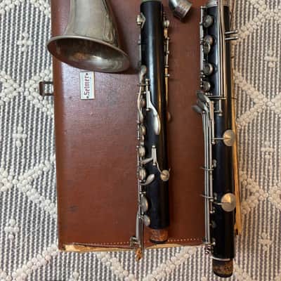 Selmer Vintage Paris Bb Bass Clarinet to Low Eb - Grenadilla Wood image 6