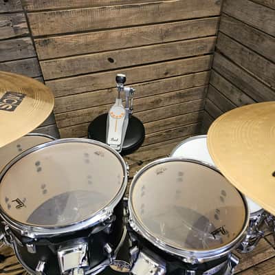Pearl Drum Kit Decade Maple, Satin Black Complete USED! RKBBP110526 image 5