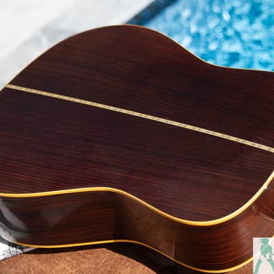 Classic Yamaha FG-401W 1970's Japanese Dreadnaught Acoustic with Hummingbird / Dove Swag! - Natural image 15