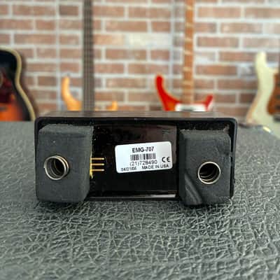 EMG 707-B 7-String Active Humbucker 2010s - Black image 2
