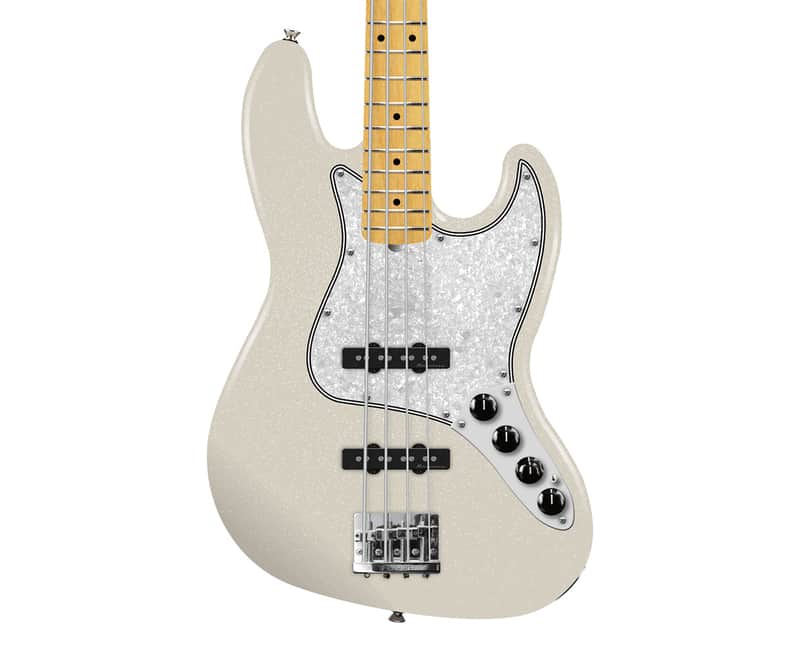 Used Fender Player II Modified Active Jazz Bass - Olympic Pearl w/Maple FB image 1