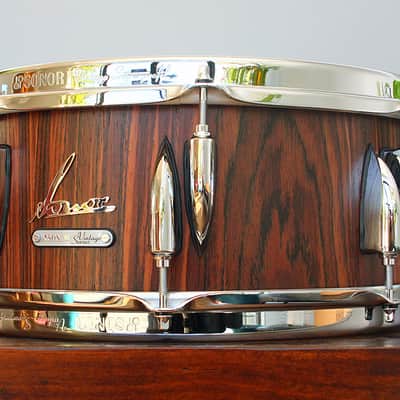 Sonor Vintage Series 5.75" x 14" Snare Drum w/ VIDEO! Rosewood Semi-Gloss image 1