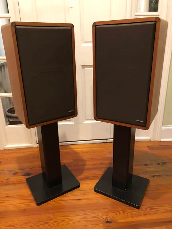Vintage Kirksaeter Monitor 150 Speakers - Beautiful Mahogany Cabinets image 1
