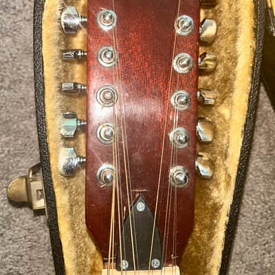 Ensenada GT81 Vintage 12-String Acoustic Guitar Double Dove / Mountain Pickguard w/ Case image 3