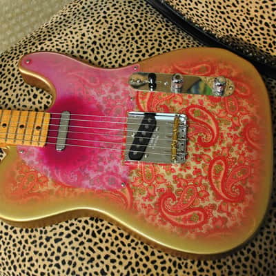 Paisley T  Reborn Old Aged 68-69 Pink Paisley T guitar custom build ORDER YOURS        JVGuitars image 2