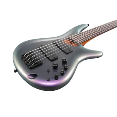 Ibanez SR Standard SR505 5-String Bass Guitar - Black Aurora Burst image 6