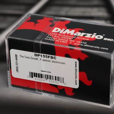 DiMarzio DP155FBC The Tone Zone F-Spaced Humbucker - Black/Cream image 2
