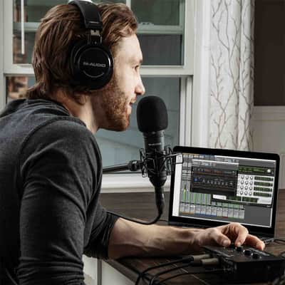 M-Audio M-TRACK DUO 2-Ch USB Audio Recording Interface w Preamp & Phantom Power image 5