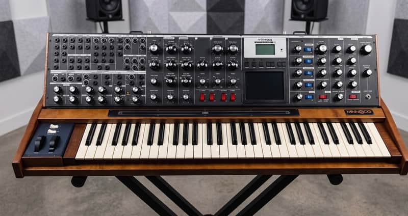 Moog Minimoog Voyager XL 61-Key Monophonic Synthesizer 2010 - Black with Wood Cabinet image 1