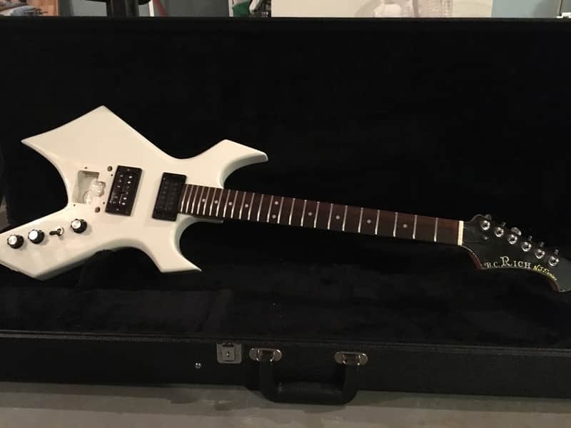 B.C. Rich Warlock NJ Series Project 80s White image 1