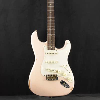 Mint Fender Limited Edition '59 Stratocaster - Relic Super Faded Aged Shell Pink image 2