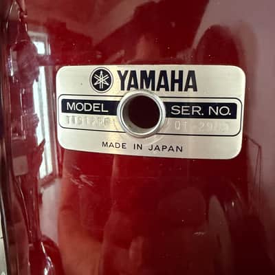 Yamaha Recording Custom (MIJ) 22,10,12,14 Drum Kit - Cherry Red image 11