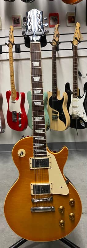 Epiphone Elitist Les Paul 2007 - Amber Burst - Hardshell Case Included image 1