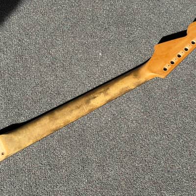 Surles Custom Strat Neck - Relic w/ Brass Frets! image 5