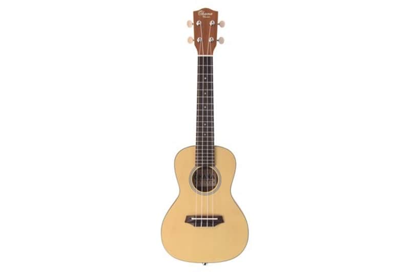 Ohana TKS-22E Solid Spruce Top Slim Body Elec/Acou Tenor Ukulele w/Gig Bag -Blem image 1