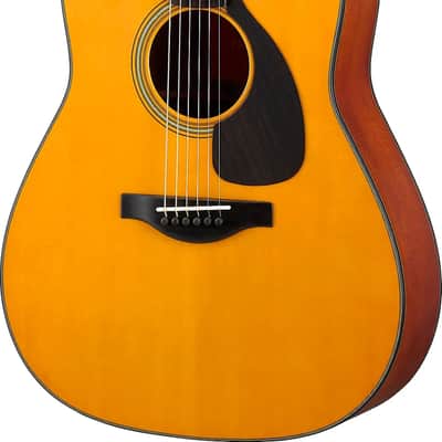 Yamaha FG5 GL Red Label Dreadnought Acoustic Guitar, Solid Spruce Top image 2