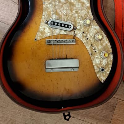 Framus Strato 5/155 Sunburst + original case 1964 image 2