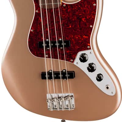 Fender American Professional Classic Jazz Electric Bass. Rosewood Fingerboard, Faded Firemist Gold image 4